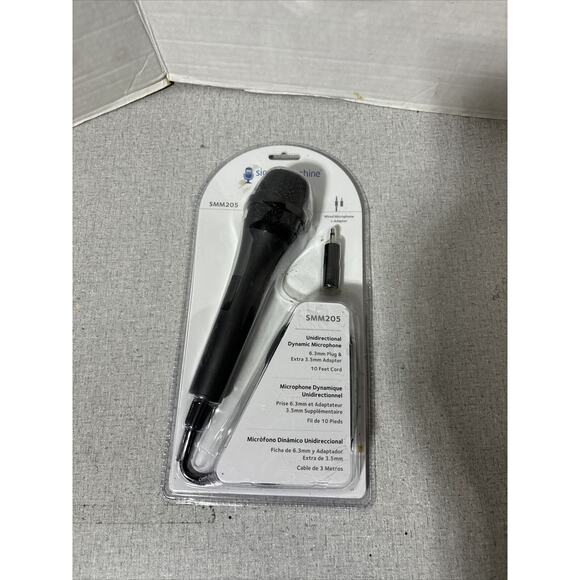 Singing Machine Unidirectional Dynamic Wired Microphone SMM205 New Sealed - Picture 1 of 2